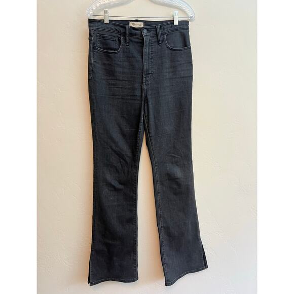 Madewell Skinny Flare Jeans in Bellhaven Black Wash: Slit-Hem Edition Size: 28 - Picture 3 of 10